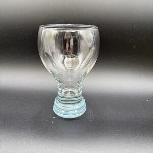 Vintage Fiesta By Homer Laughlin Glass Goblet Powder Blue 16 Oz EUC